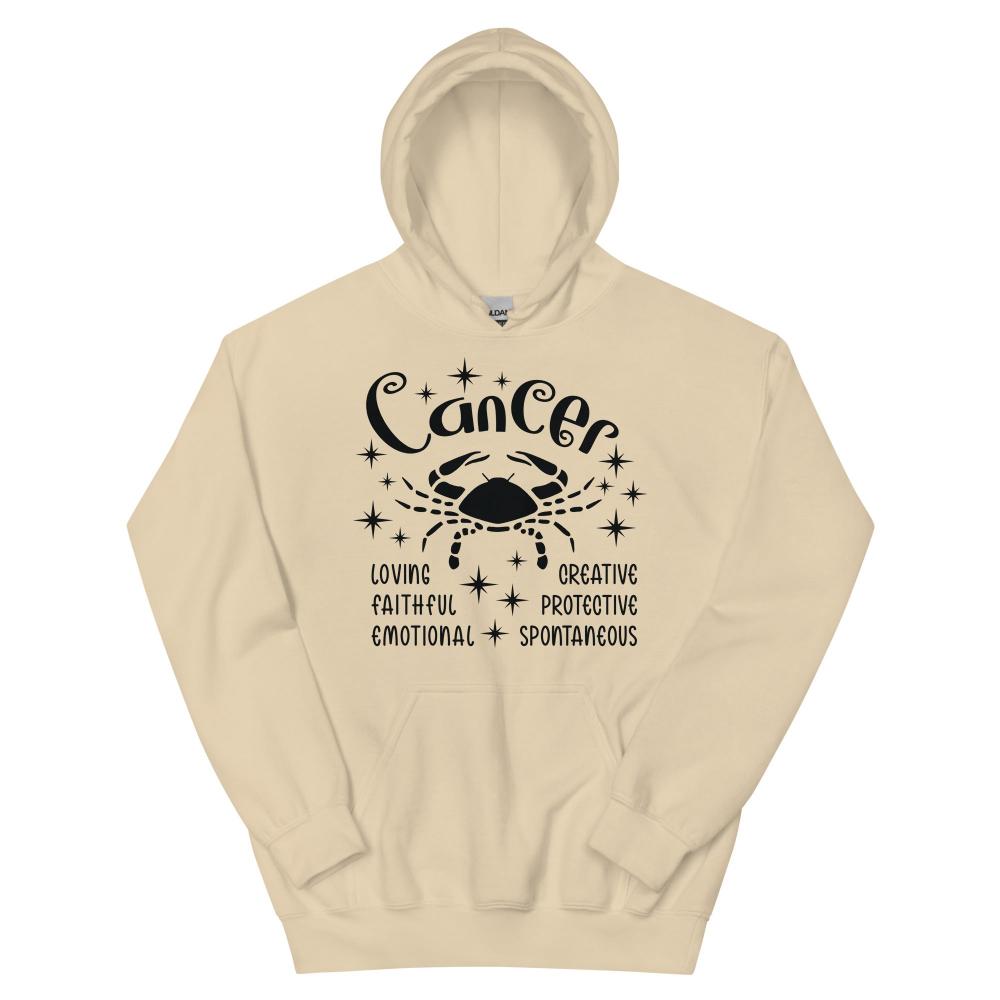 Cancer Zodiac Positive Traits Hoodie - Sand Color - https://ascensionemporium.net